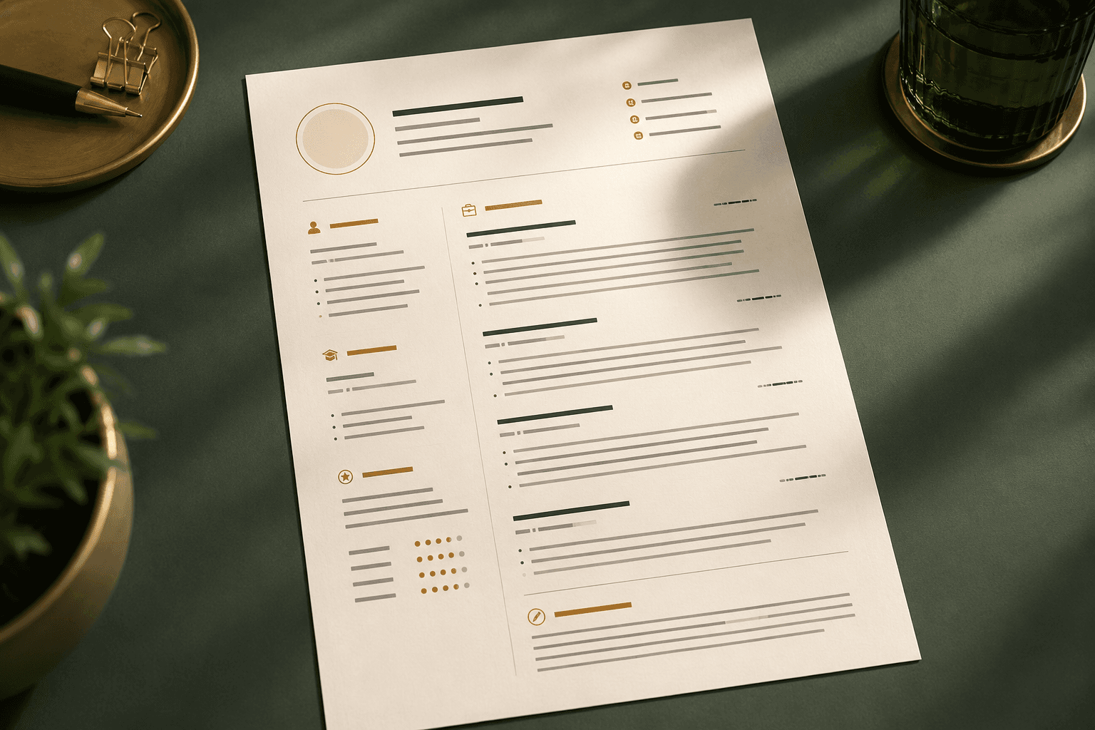 CV / resume layout